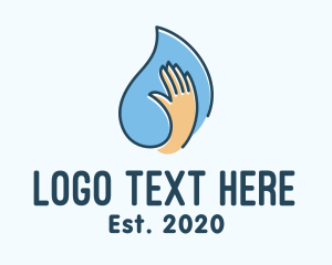 Fluid - Hand Sanitizing Liquid logo design