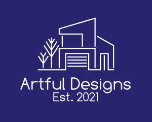 Modern Architecture House  logo design