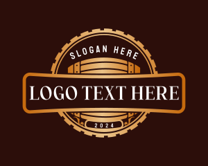 Luxury - Premium Barrel Beer logo design