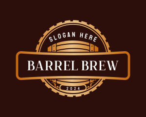 Premium Barrel Beer  logo design