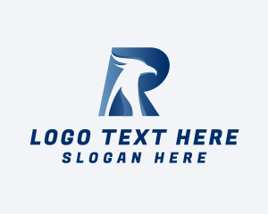 Eagle - Aviary Falcon Letter R logo design