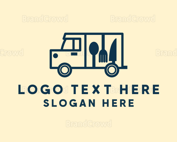 Minimalist Food Truck Logo