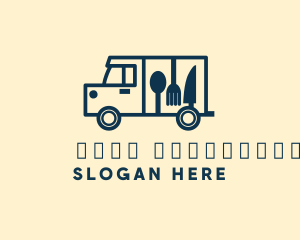Kitchen - Minimalist Food Truck logo design