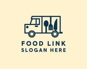 Minimalist Food Truck logo design