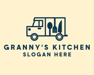 Minimalist Food Truck logo design