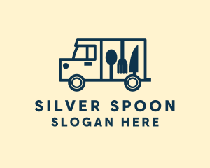 Minimalist Food Truck logo design