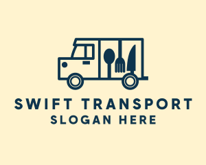 Transporter - Minimalist Food Truck logo design