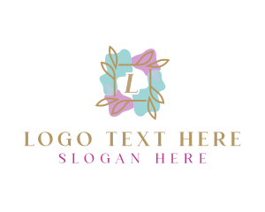 Spa - Beauty Watercolor Floral logo design