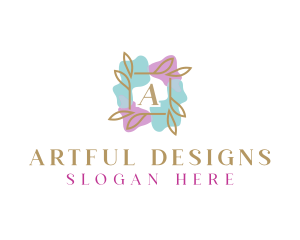 Beauty Watercolor Floral logo design