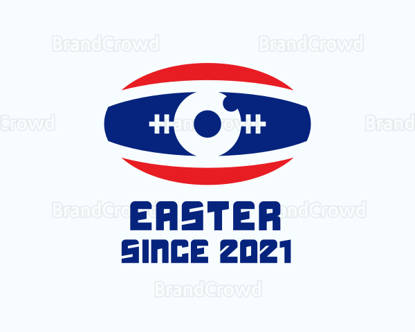 Rugby Ball Eye Logo