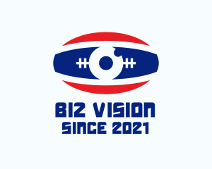 Rugby Ball Eye logo design