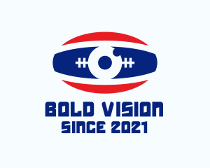 Rugby Ball Eye logo design