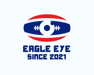 Rugby Ball Eye logo design