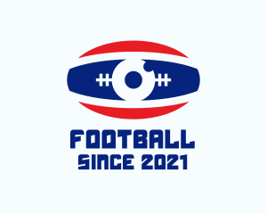 Rugby Ball Eye logo design