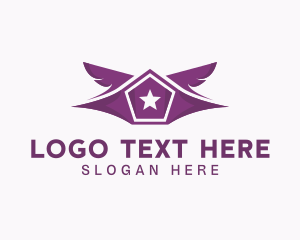 Cape - Superhero Cape Wings logo design