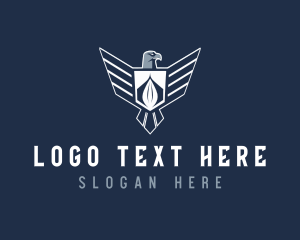 Avian - Falcon Wings Security logo design