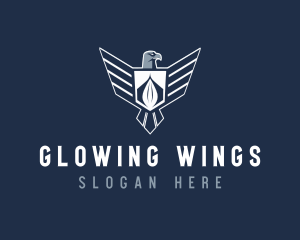 Falcon Wings Security logo design