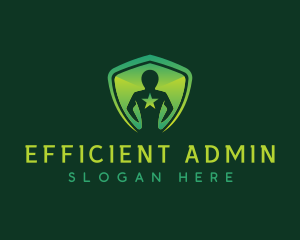 Administrator - Shield Leader People logo design