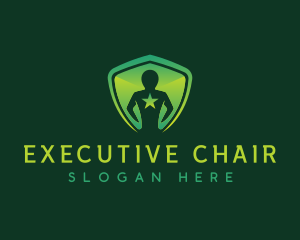 Chairman - Shield Leader People logo design