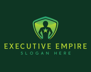 Boss - Shield Leader People logo design