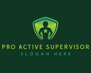 Supervisor - Shield Leader People logo design