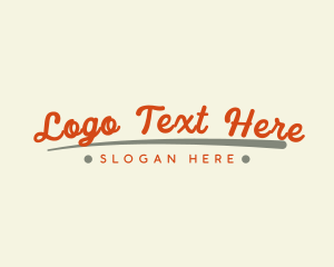 Funky Cursive Business Logo