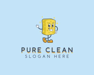 Sponge Washer Disinfection logo design