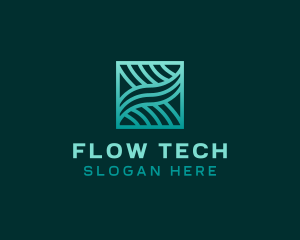 Software Tech Waves logo design