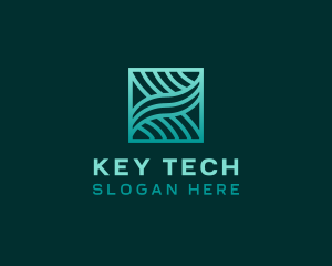 Software Tech Waves logo design