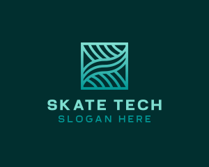 Software Tech Waves logo design