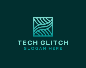 Software Tech Waves logo design