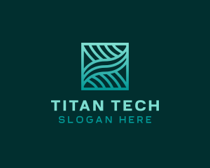 Software Tech Waves logo design