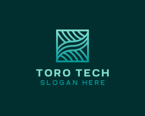 Software Tech Waves logo design