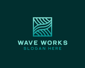 Software Tech Waves logo design