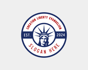 Statue of Liberty America logo design