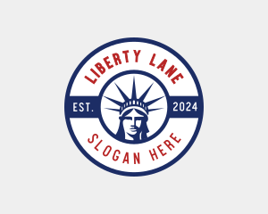 Statue of Liberty America logo design