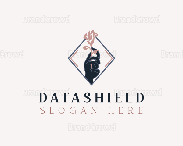 Floral Hand Wellness Logo