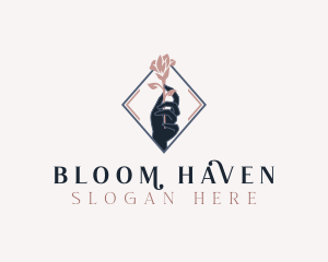 Floral Hand Wellness logo design