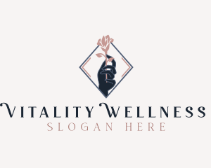 Floral Hand Wellness logo design