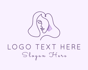 Gemstone - Violet Female Earrings logo design
