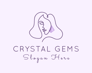 Violet Female Earrings logo design