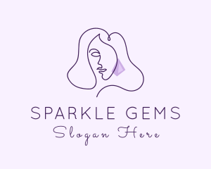 Earrings - Violet Female Earrings logo design