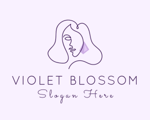 Violet Female Earrings logo design