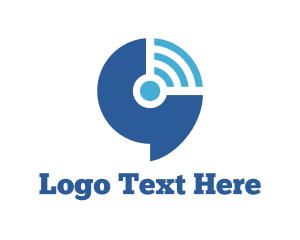 Wifi Speech Bubble Logo