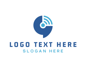 Connect - Wifi Chat Communication logo design