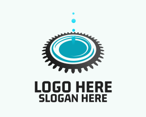 Repair - Cog Whirlpool Plumbing logo design