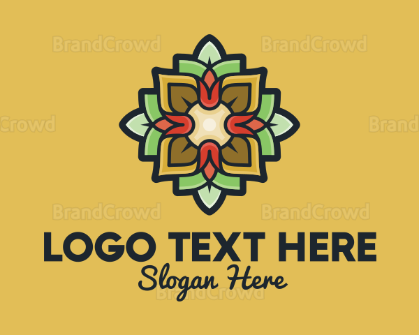 Floral Lantern Decoration Logo