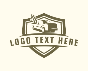 Truck - Wrecker Towing Truck logo design