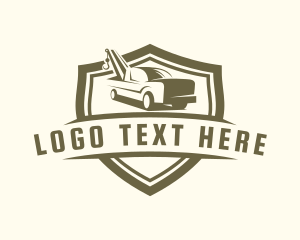 Security - Wrecker Towing Truck logo design