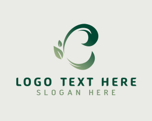 Healthy - Organic Leaf Letter C logo design